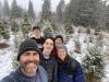 The Surbaugh family at the Pike Lake tree farm. Photo courtesy of the family